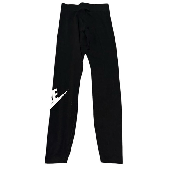 Nike Black and White Leggings with Iconic Swoosh - Picture 2 of 6